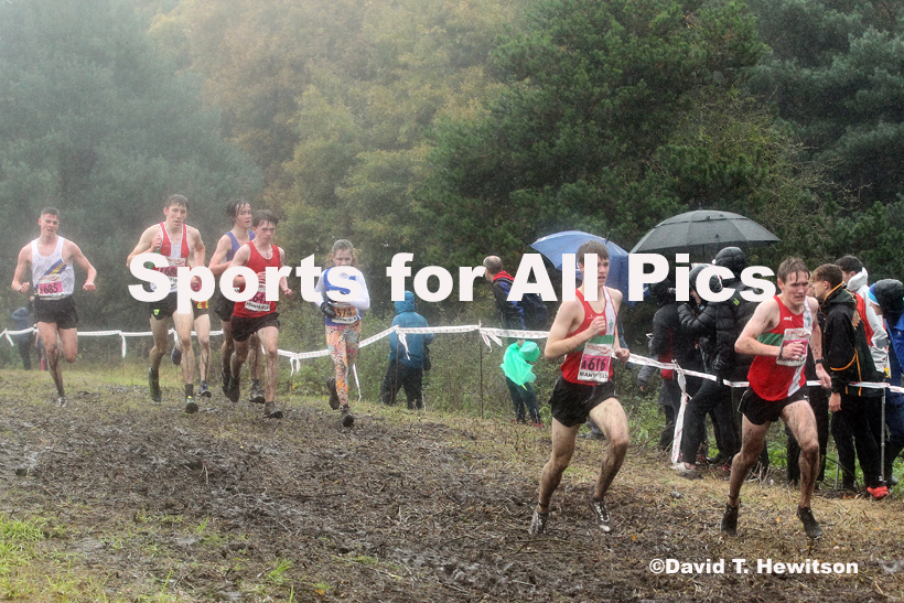 Junior men, National Cross Country Relay Champs., Berry Hill Park, Mansfield.  Photo: David T. Hewitson/Sports for All Pics